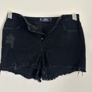 black shorts, worn a few times, Great condition, jean material